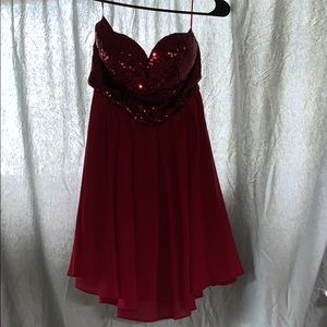Red homecoming dress
